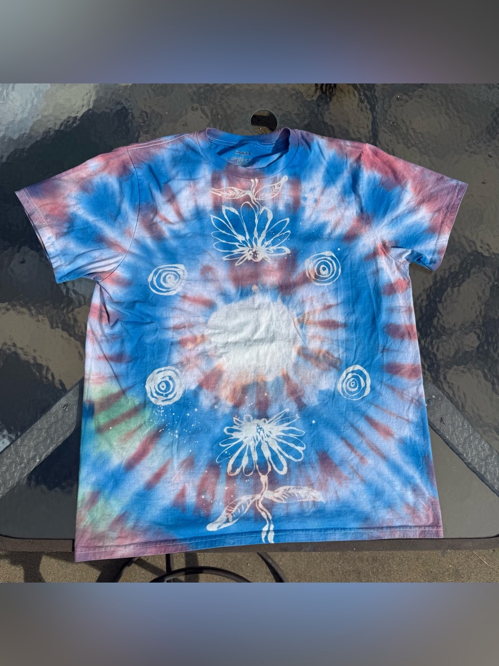 New XL Handpainted Echinacea T-shirt